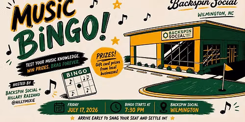 Music Bingo at Backspin Social
