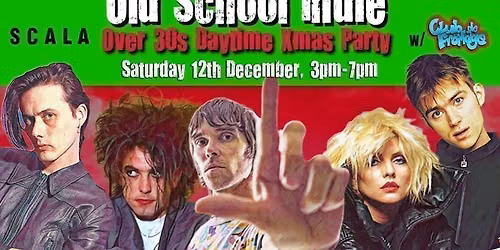 LONDON Old School Indie - Over 30s Xmas Daytime Party (w\/Club de Fromage) - 12 December, 3pm-7pm