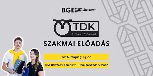 BGE NGK | J\u00f6v\u0151, MI, fenntarthat\u00f3s\u00e1g: tal\u00e1ld meg a TDK t\u00e9m\u00e1dat! - Dr. K\u00f6ves Alexandra el\u0151ad\u00e1sa