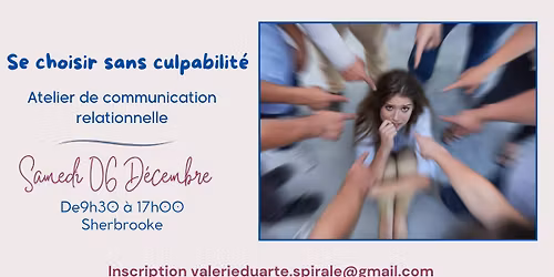 Atelier de communication relationnelle - Th\u00e8me la Culpabilit\u00e9