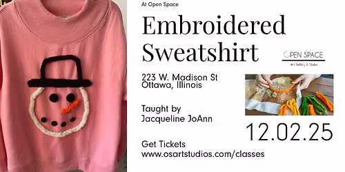 Embroidered Sweatshirt Workshop