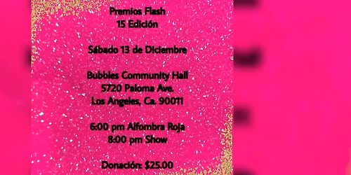 PREMIOS FLASH 15 EDICI\u00d3N