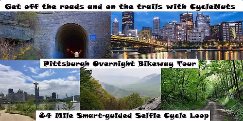 LOL on the Pittsburgh Montour Trail  - a Smart-guided DT or OT Bikeway Tour