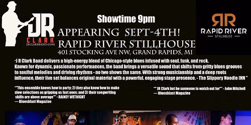 J R Clark Band Performs in Grand Rapids, MI! Rapid River Stillhouse!