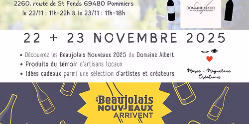 March\u00e9 artisanal au Domaine Albert - Beaujolais Nouveau