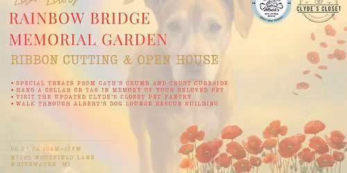Lita Lewis Rainbow Bridge Memorial Garden Ribbon Cutting & Open House