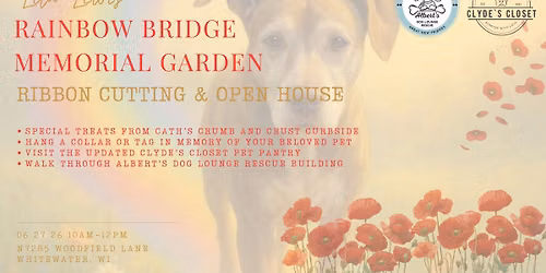 Lita Lewis Rainbow Bridge Memorial Garden Ribbon Cutting & Open House