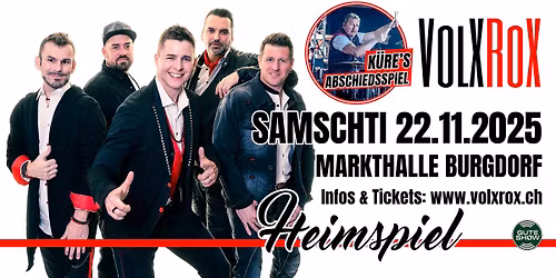 VolXRoX - Heimspiel @ Markthalle Burgdorf