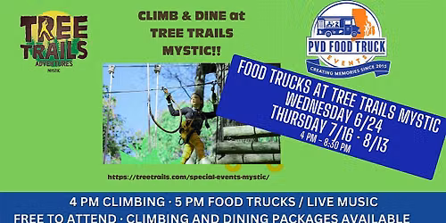 Food Trucks at Tree Trails Mystic - Climb & Dine