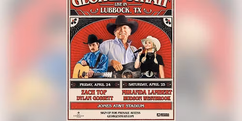 George Strait with Miranda Lambert and Hudson Westbrook