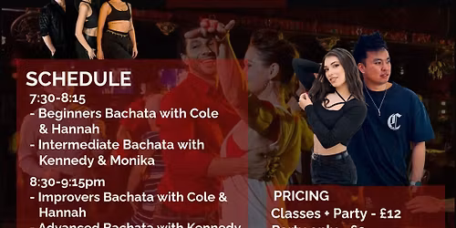 Monthly Latin Party with guest teachers Kennedy & Monika!