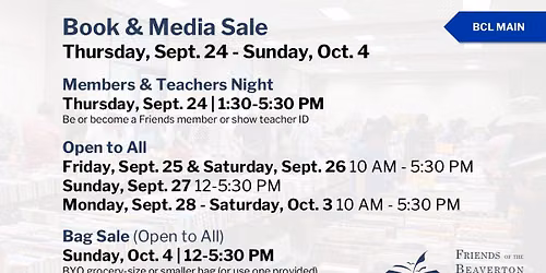 Book & Media Sale