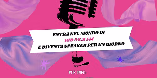 SPEAKER PER UN GIORNO