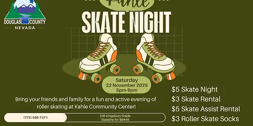 Skate Night at Kahle Community Center!