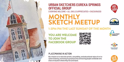 Downtown Eureka Springs Urban Sketchers Meetup