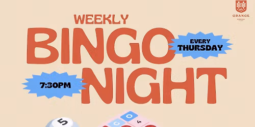 Bingo @ The Grange