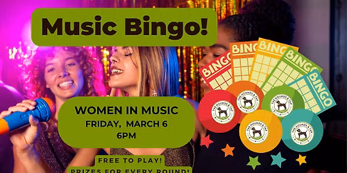 Music Bingo - FREE - Women in Music