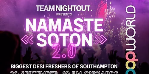 Bollywood FRESHER'S Night 2026 | Namaste Soton 2.0