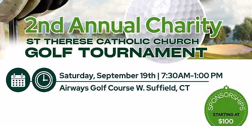 2nd Annual Charity St Therese Golf Tournament