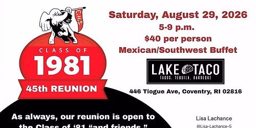 Class of '81 45th Reunion