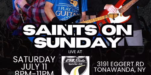 Saints on Sunday LIVE at 290 Slide Sports Bar 