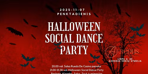 Halloween Social Dance Party | Lapkri\u010dio 7 d. | Salsa Rueda De Casino pamoka