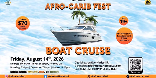 Afro-Carib Fest Boat Cruise 2025