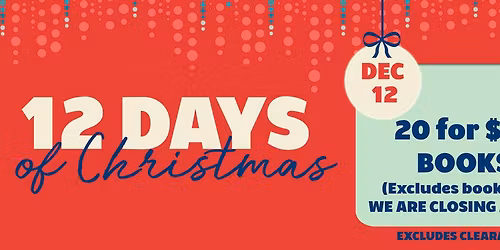 12 DAYS of Christmas: 20 for $10 Books