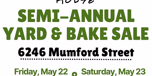 Yard & Bake Sale