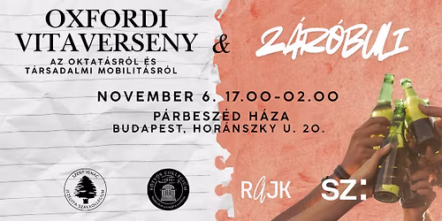 Oxfordi vitaverseny & Z\u00e1r\u00f3buli