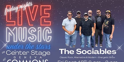 Live Music Fridays at Geneva Commons - Featuring The Sociables