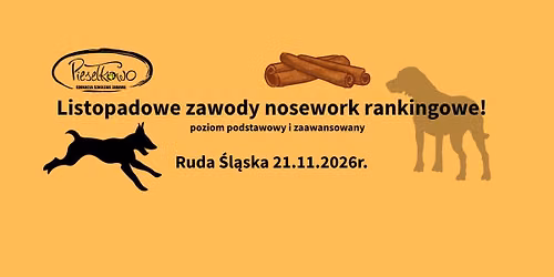 LISTOPADOWY KONKURS NOSEWORKOWY - RANKINGOWY 
