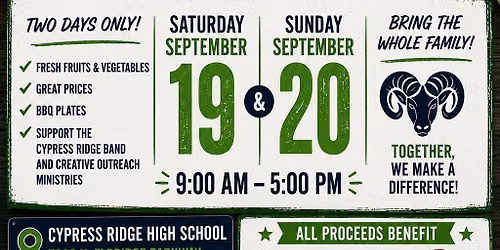 ANNUAL PRODUCE SALE