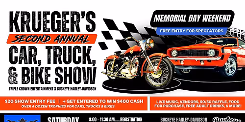 Krueger's Second Annual Car, Truck, & Bike Show