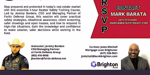 Realtor Safety Training