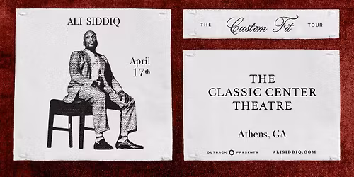 Ali Siddiq: The Custom Fit Tour