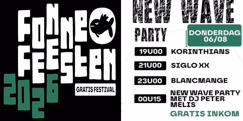 NEW WAVE party @ Fonnefeesten + Blancmange + Siglo ** + Korinthians