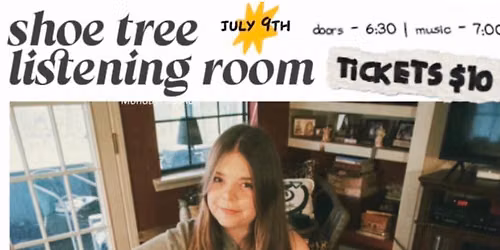 CHARLEE SMITH! Emerging Artists Concert Series at The Shoe Tree Listening Room! 616 W. Tampa St. 
