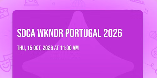 Soca Wkndr Portugal 2026