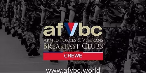 The Mod's only Official Weekly Armed Forces & Veterans Breakfast Club Crewe.