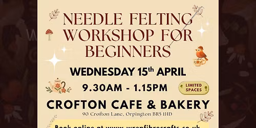 Needle Felt A Hedgehog at Crofton Bakery 