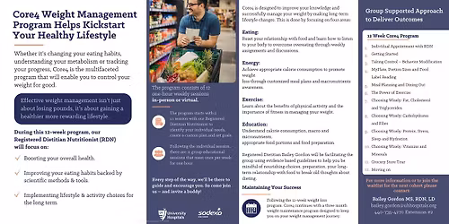 Core4 Adult Weight Management Program WAITLIST