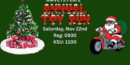 Annual Toy Run Presented by AMVETS Post 2