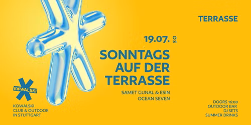 SONNTAGS TERRASSE \u2022 SAMET GUNAL & ESIN \u2022 OCEAN SEVEN