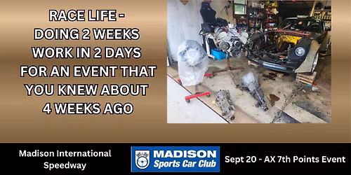 MSCC AutoX #7 \u2013 Madison International Speedway