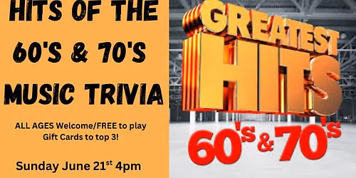 Hits of the 60's & 70's Music Trivia!