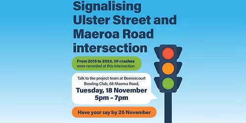 Have your say - Ulster St and Maeroa Rd intersection 