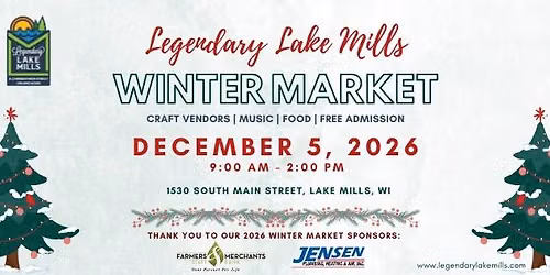 Lake Mills 2026 Winter Market