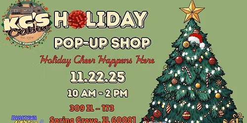 KC's Cabin Holiday Pop - Up Shop