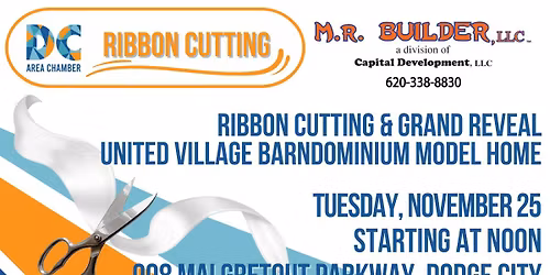 Ribbon Cutting & Grand Reveal \u2013 United Village Barndominium Model Home
